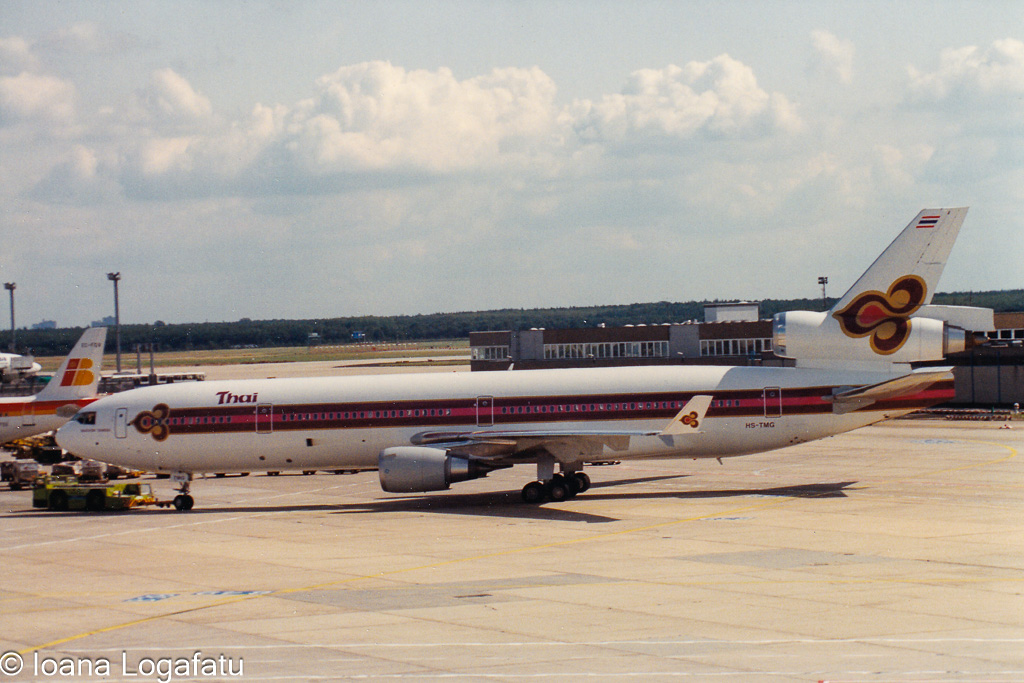 Vintage planes at the busy terminal