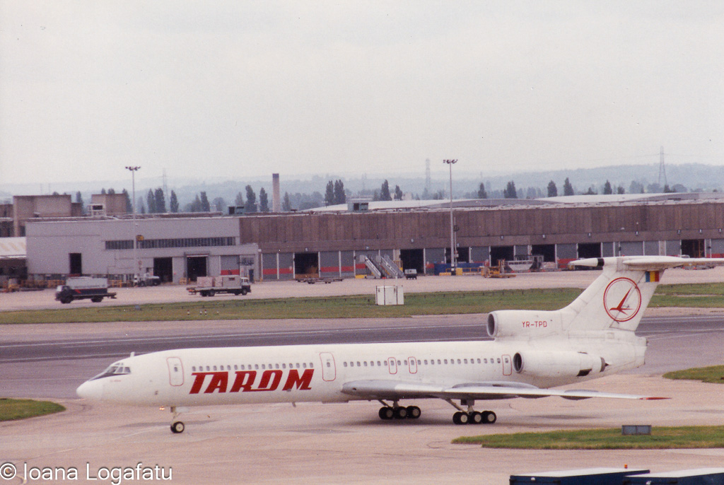 Vintage plane ready for takeoff