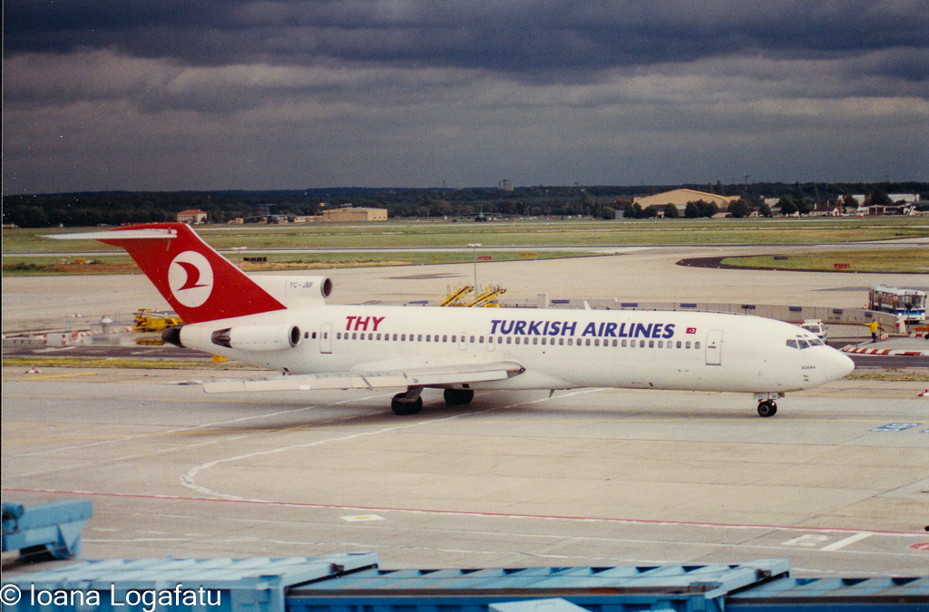 Aircraft on the tarmac ready for departure