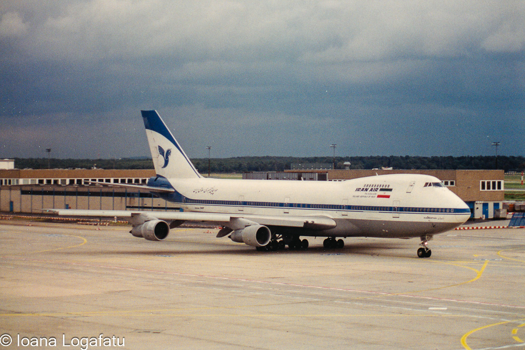 Plane ready for takeoff at airport