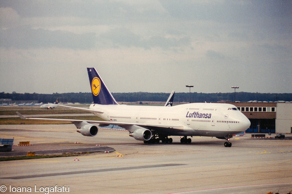 Lufthansa plane ready for takeoff
