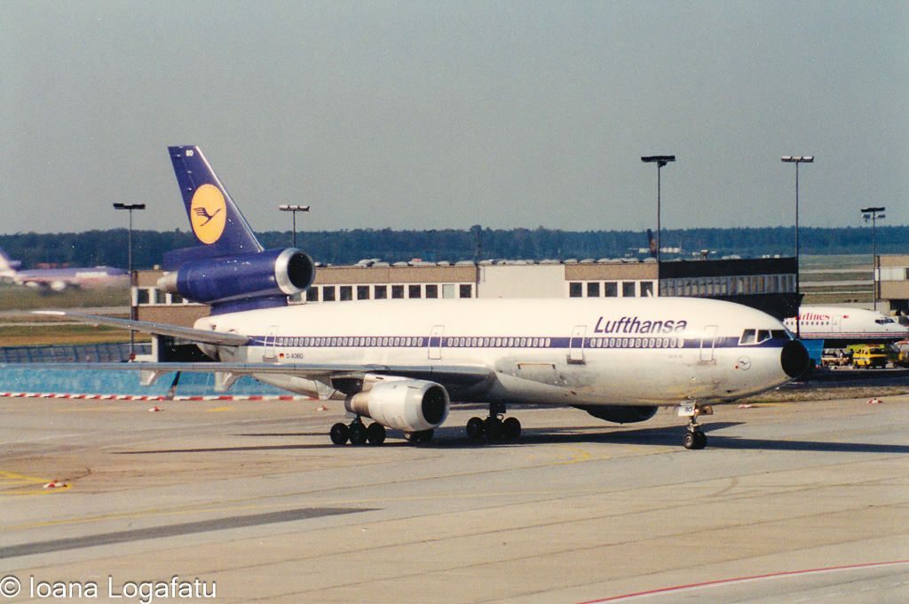 Lufthansa plane ready for takeoff