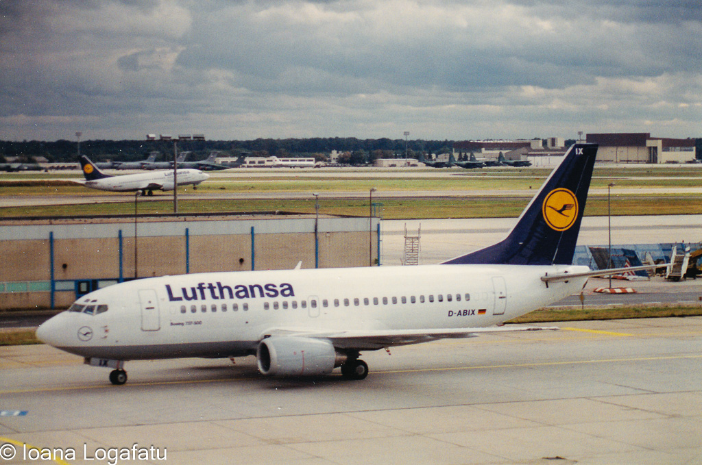 Lufthansa plane ready for takeoff