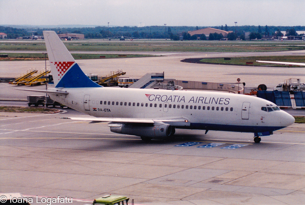 Croatia Airlines plane ready for takeoff