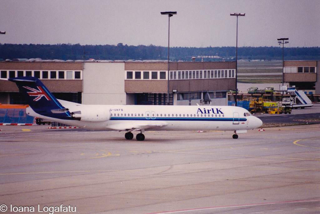 Aircraft prepares for takeoff at busy airport