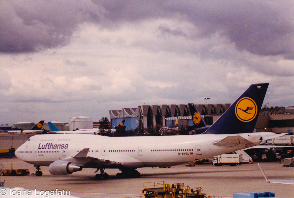 Lufthansa plane ready for takeoff