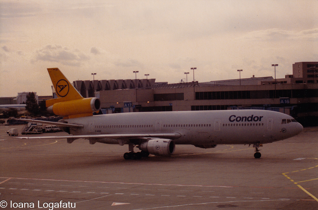 Aircraft ready for takeoff at terminal