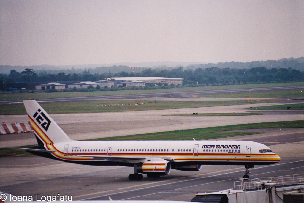 Airliner taxiing at dawn