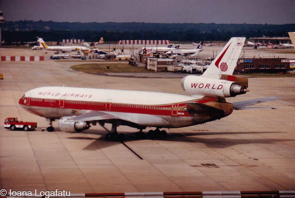 Vintage plane ready for takeoff
