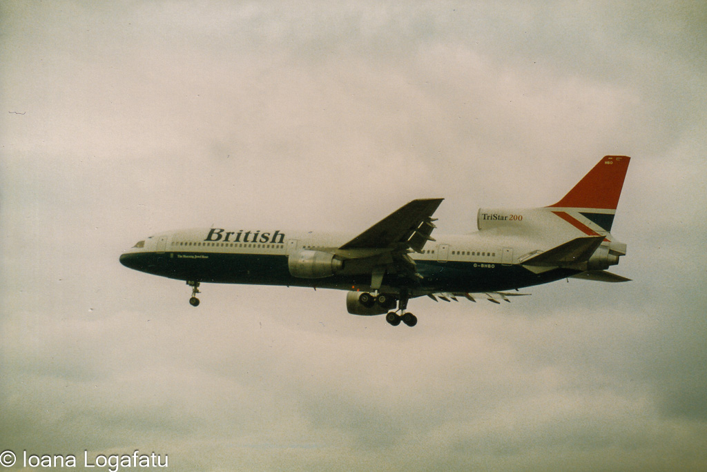 Majestic aircraft gliding through cloudy skies