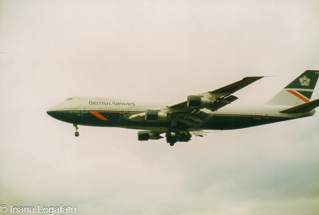 Flying over the city in a classic aircraft display