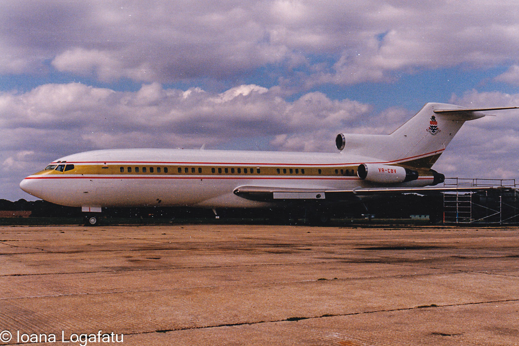 Classic aircraft on tarmac display