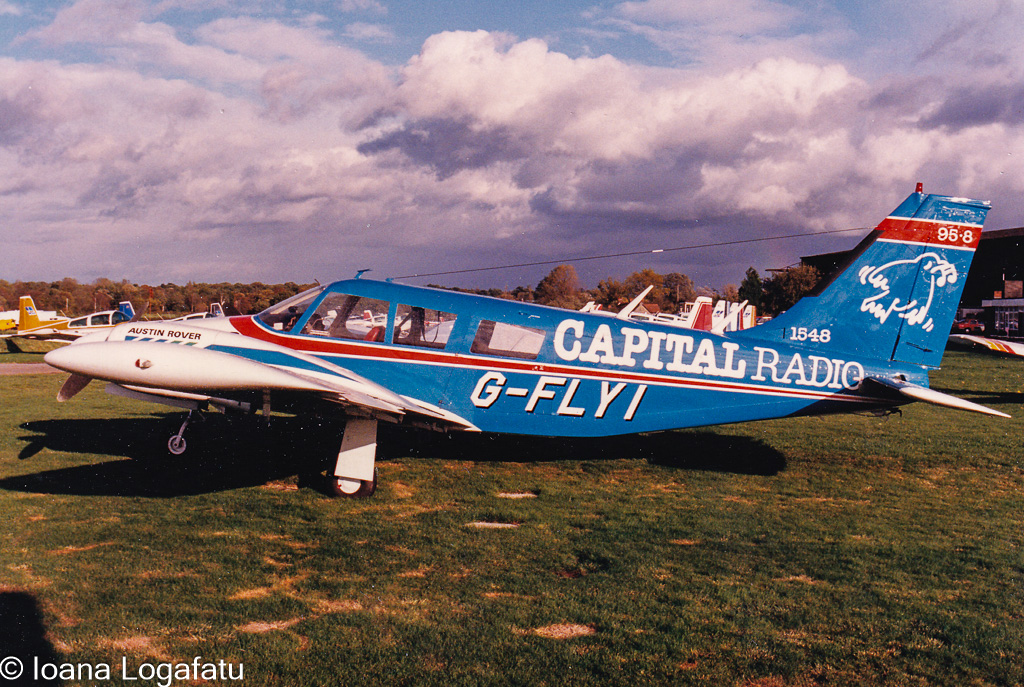 Classic aircraft livery at the airfield