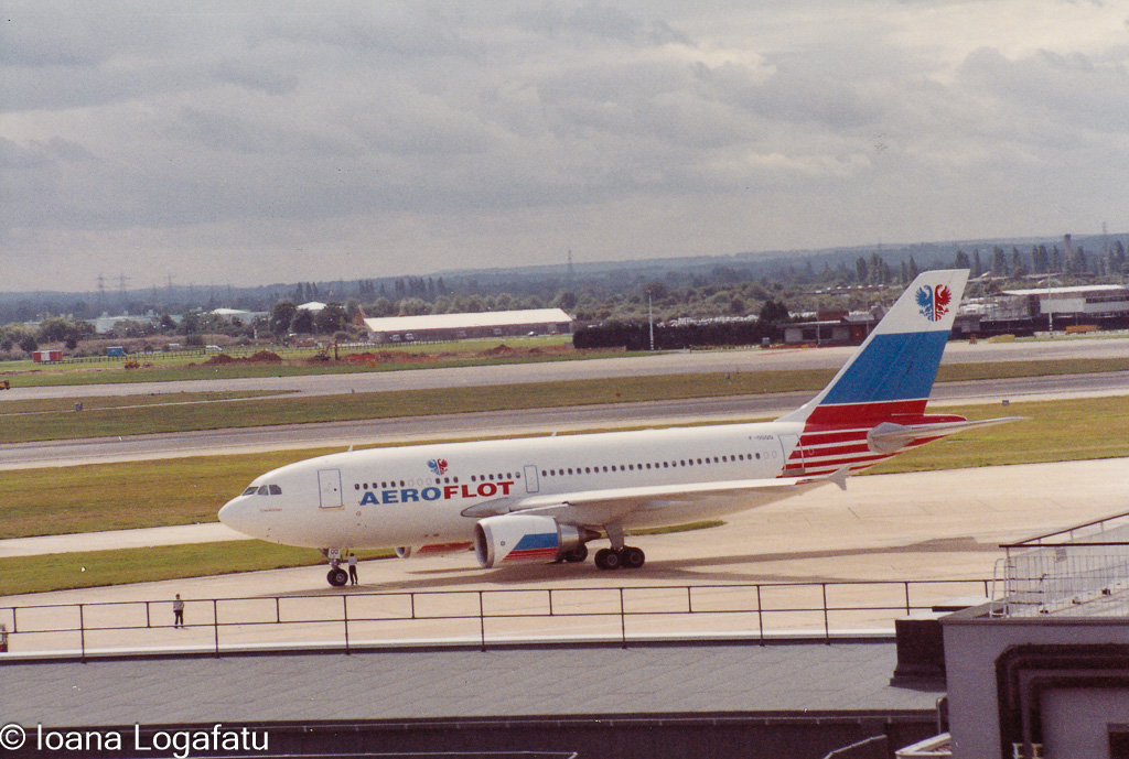 Aeroflot plane ready for takeoff