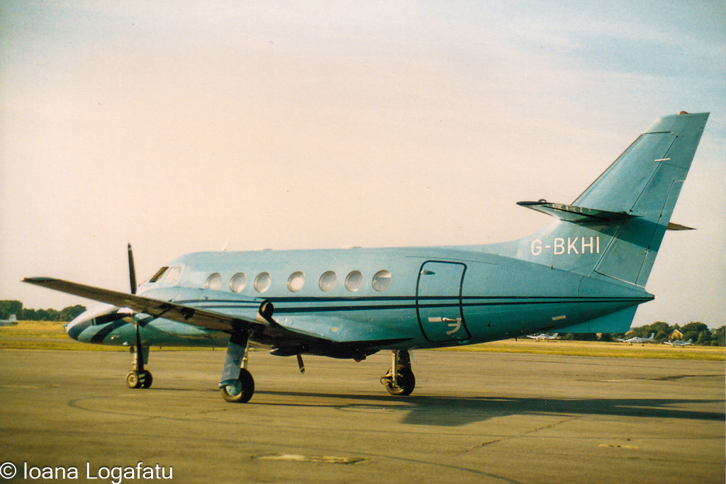Vintage aircraft ready for takeoff