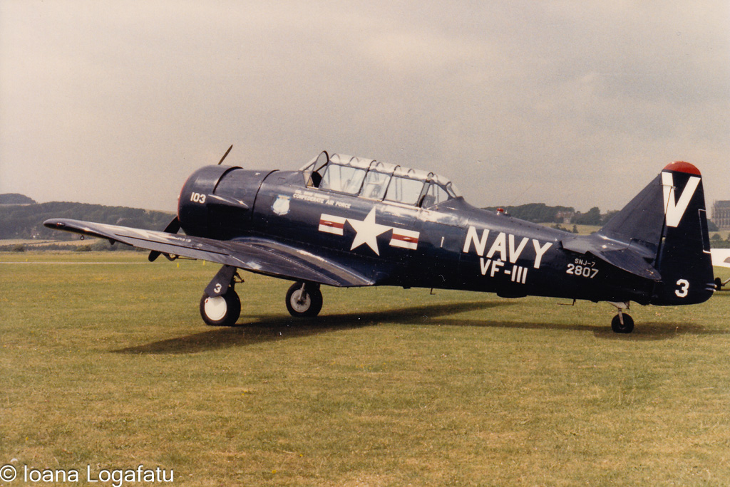Classic navy aircraft on display at airshow