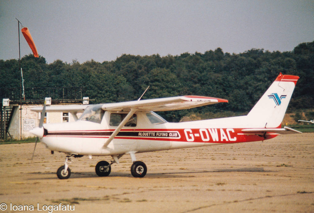 Cessna preparing for takeoff at local airfield