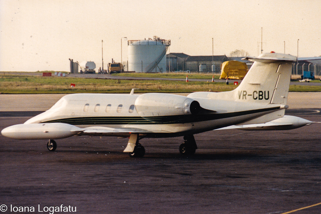 Luxury jet preparing for takeoff at the airport