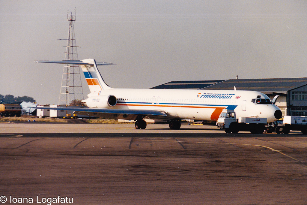 Vintage planes at dusk on the apron