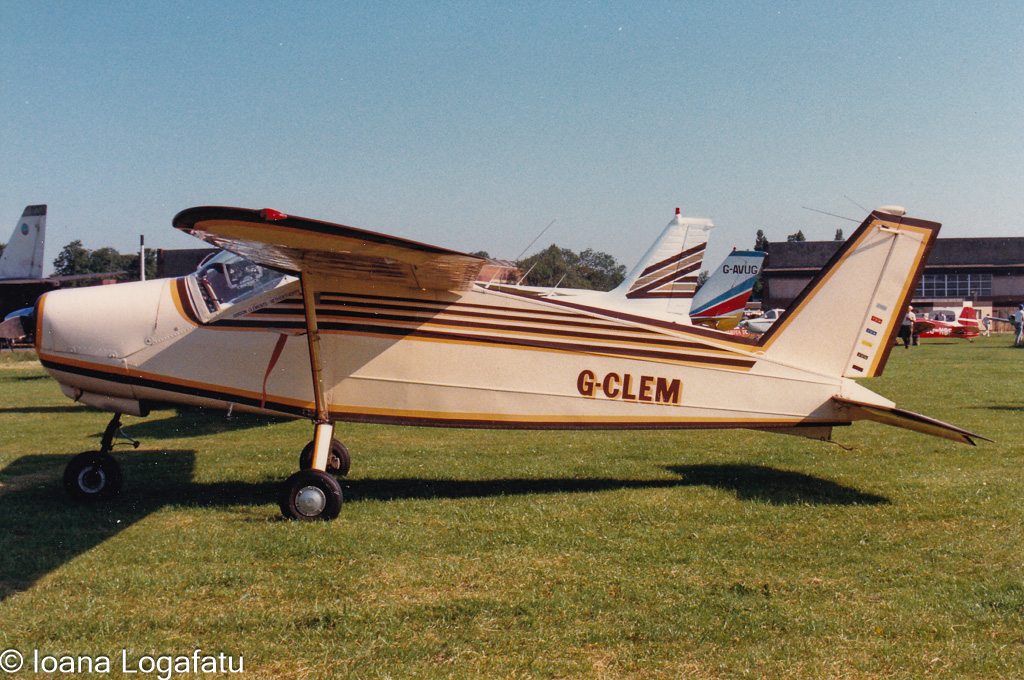Vintage planes at the sunny airfield