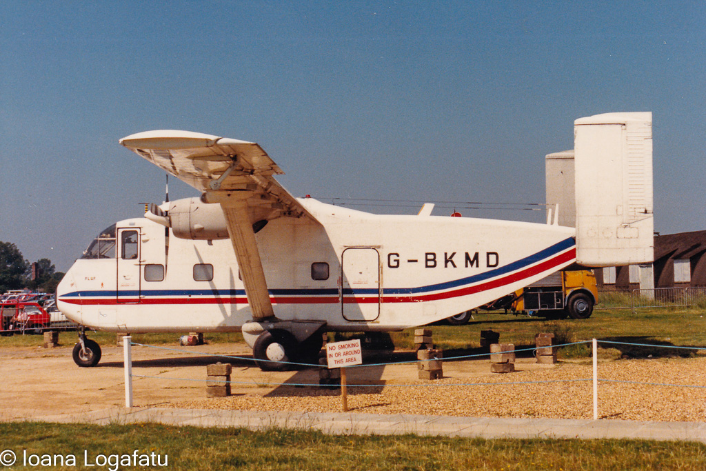 Vintage aircraft on outdoor display