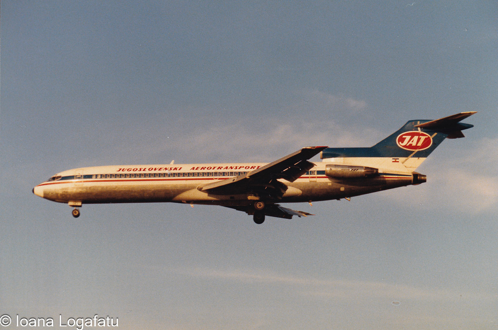 Flying high above the clouds at sunset