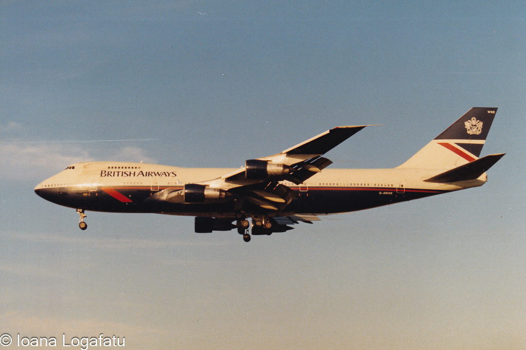 Classic aircraft soaring through a clear sky