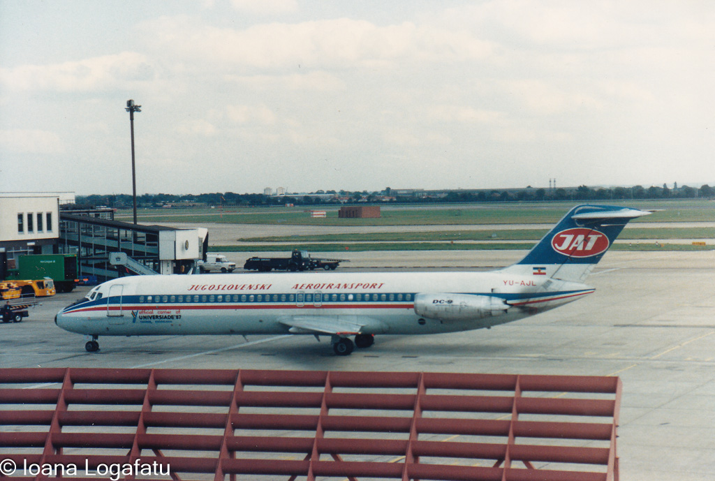 Daytime vintage planes at the terminal