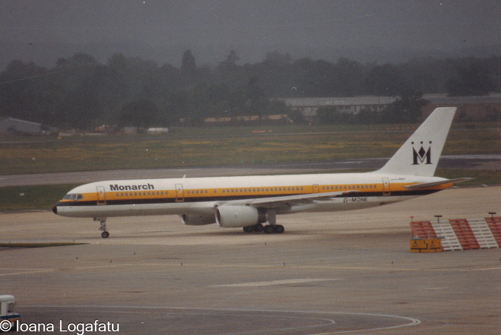 Vintage aircraft ready for takeoff at the airport