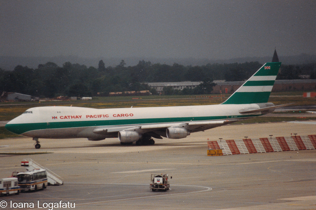 Cargo plane ready for takeoff at terminal