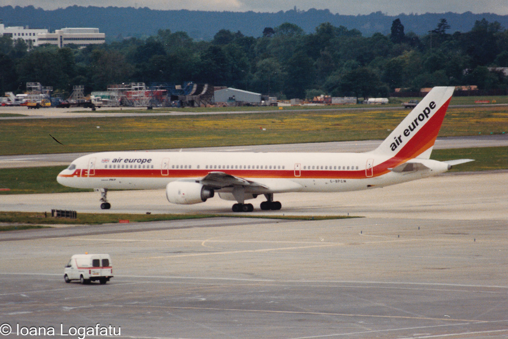 Aircraft taxiing at an airport