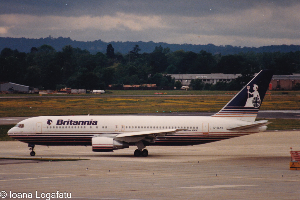 Flying high with Britannia Airlines at the airport