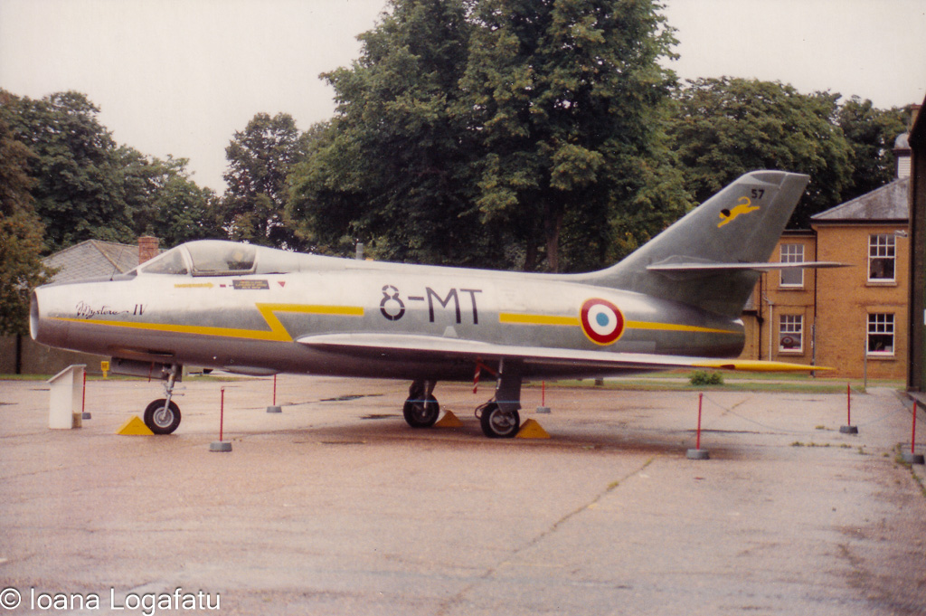 Historic aircraft on display at an airshow event