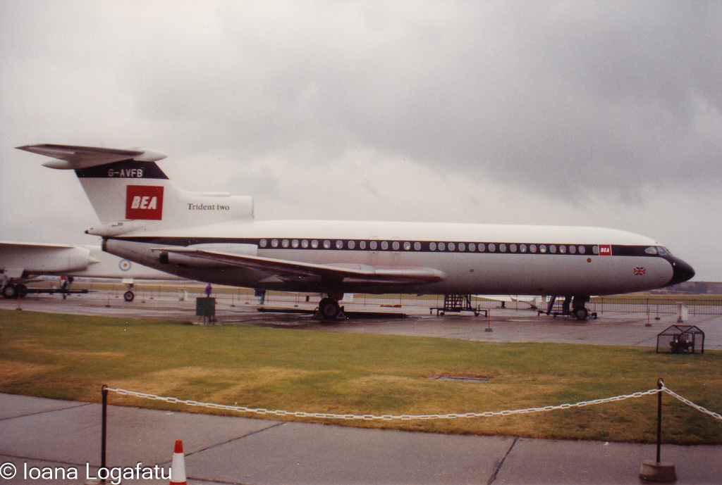 Historic british airliner on display at museum