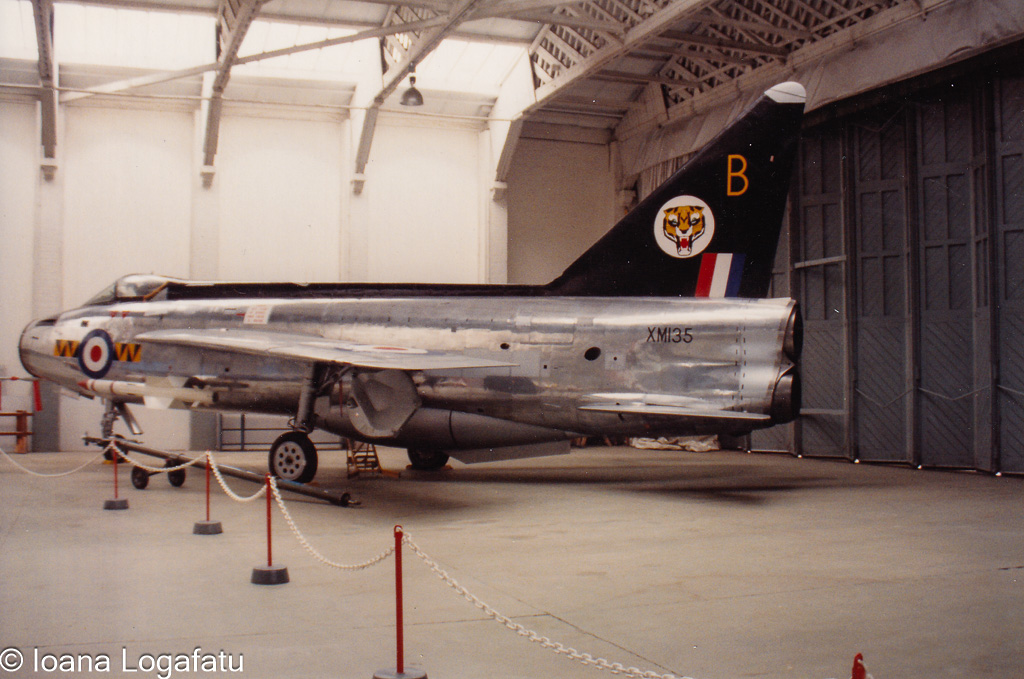Historic fighter jet on display at aviation museum