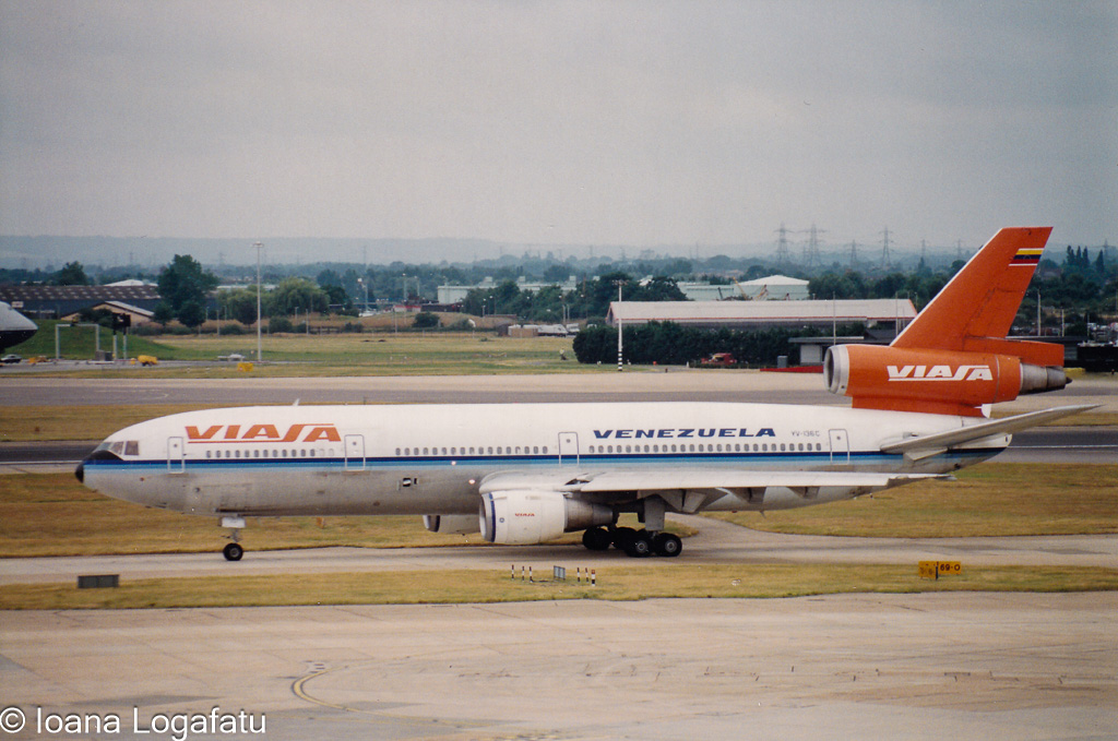 Venezuelan plane taxiing at airport