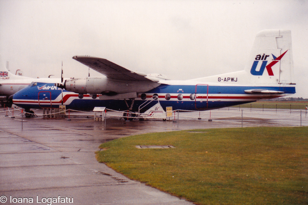 Vintage planes at English airfield