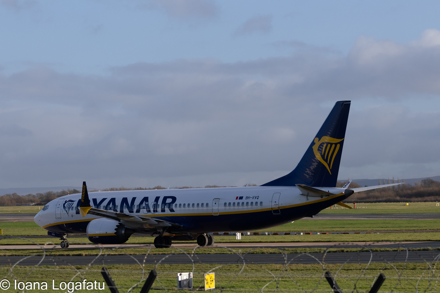 Flight ready for takeoff on a sunny day