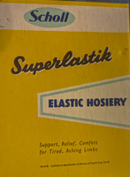 Elastic hosiery packaging for tired limbs support