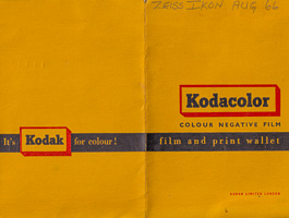 Retro Kodak film wallet design