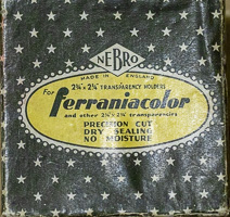 Unique vintage ferraniacolor transparency holders