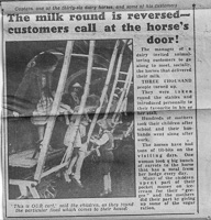 Kids visit dairy horses, milk round flipped