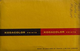 Vintage Kodak album cover showcasing color prints