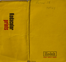 Kodacolor prints envelope from 1964 in yellow