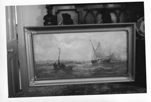 Stormy seas captured in a tranquil art piece