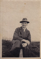 Man in a hat enjoying nature