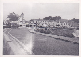 Serene waterfront with classic cars & wildlife