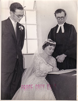 Couple's joyful commitment in serenity