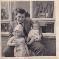 Cherished moments on a sunny afternoon in the yard