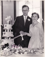 Couple shares sweet wedding moment